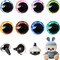 20pcs 30mm 3D Glitter Safety Eyes with Washers – Tie Dye & Laser Colors for Amigurumi, Crochet Dolls, Stuffed Animals, Easter Crafts & DIY Projects